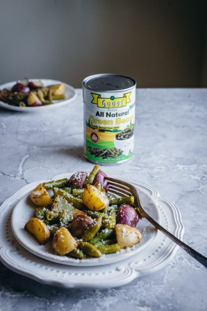 Homemade green beans and potatoes